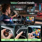 2026 Upgraded 2-in-1 Wireless CarPlay Adapter & Android Auto Wireless Adapter, Bluetooth Car Adapter for Wired to Wireless, Fast & Stable Auto-Connect, 5G WiFi & BT 5.4, Plug & Play (USB-C/A) - Image 4