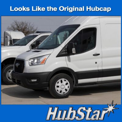 Hubcap Replacement for Ford Transit 150, 250, and 350: 2015-2024, 16-inch Wheel Cover (Silver, 1 Piece) - Image 4