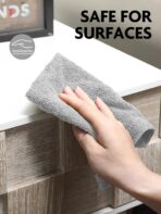 Fantasticlean Microfiber Cleaning Cloth Roll -75 Pack, Tear Away Microfiber Towels, 12" x 12", Reusable, Washable, Scratch Free, Ultra Absorbent Dishcloth for All-Around Cleaning Supplies (Grey) - Image 4