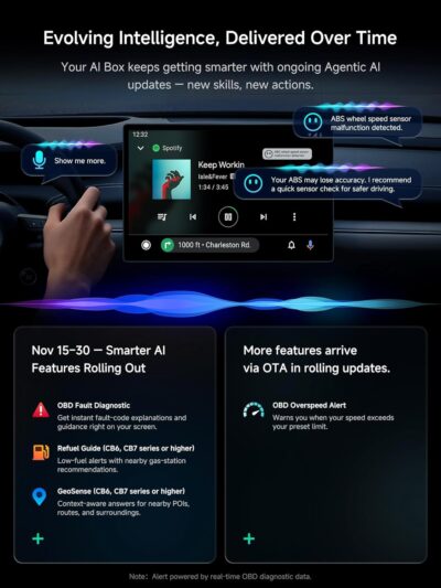 Magic AI Box, Wireless CarPlay/Android Auto Adapter, Car Video Box Supports for Netflix/YouTube/TikTok/TF Card, DriveChat AI Smart Box with GPS/Dual Bluetooth - Image 3