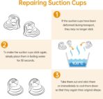 Car Sun Shade for Baby with UV Protection, 2 Pack UV Protection Breathable Car Window Sun Shade for Children with Cute Animal Motifs, 17.7 x 14 inches Sun Shades with 8 Cups - Image 5