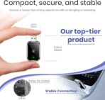 Wireless CarPlay Adapter for iPhone, Convert Wired to Wireless Apple CarPlay Adapter, Mini Size with Extension Cable USB & USB-C/Type-C, Stable Control & No Delay, Black - Image 2