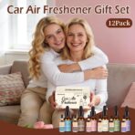 12 Pack Car Air Freshener & Refills, 6-Scent Hanging Air Freshener Diffuser Set -Each(8ml +20ml Refill), Essential Oil Diffuser With Refill Bottles, Reusable Car Fragrance Decor Accessories - Image 8
