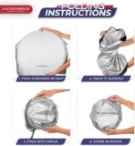 Autoamerics 1-Piece Windshield Sun Shade Standard Silver Foldable Car Front Window Sunshade for Most Cars SUV Truck - Heat Blocker Visor Protector Blocks Max UV Rays and Keeps Your Vehicle Cool Medium - Image 8