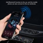 Mini 2-in-1 USB 3.5mm Bluetooth Receiver Car Kit,Bluetooth 5.4 Wireless Receiver Adapter,Low Latency Noise Cancellation,Plug and Play,Wireless Music Receiver for Car Music/Stereo Audio - Image 5