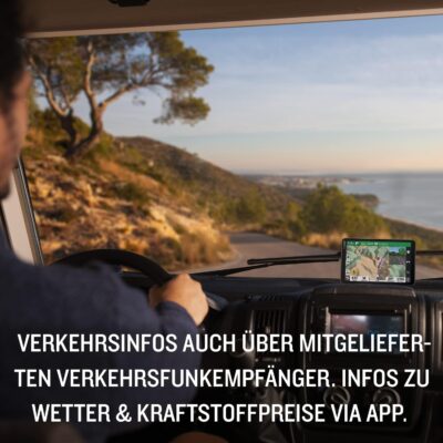 Garmin Camper 795 MT-D EU - Navigation Device Display for Motorhomes/Caravans, Pre-Installed 3D Maps for Europe and South Africa, Real Time Traffic Info, Campsite Database, 7 Inch - Image 4