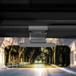 Day/Night Polarized Sun Visor Extender for Car/Trucks, Anti-Glare UV Protection Clip-On Shield, Shatterproof Optical Acrylic/Heat Reducer/Universal Adhesive-Free Sun Visor for Car Windshield - Image 5
