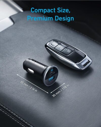 Anker 323 USB-C Car Charger Adapter, 52.5W Cigarette Lighter Charger with 30W PowerIQ 3.0 Fast Charging for iPhone 17/16/15/14/13/12 Series, Galaxy S25/24, Pixel - Image 6