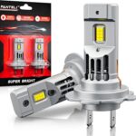 𝖧𝟩 Light Bulbs, 90,000LM Super Brightness 1:1 Size No Adapter Needed Plug & Play, 6500k White with 16 CSP Chips, Canbus Ready Non-Polarity Off-Road Lights with Turbo Fan, IP68 Pack of 2