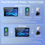 W722 for Motorcycle CarPlay & Android Auto,7" Waterproof Smart GPS Navigation System Screen,Car Play Moto with Light Sensor,Dual Bluetooth,Siri/G-Assist,EQ,USB/Hardwired Power Supply - Image 5