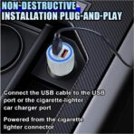 Car HUD GPS Digital Speedometer, MPH Speed Meter with LED Large Font Head Up Display, Universal USB Cable Plug & Play Speed Gauge for Car, Truck, SUV, Motorcycle (MPH) - Image 5