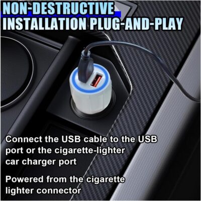 Car HUD GPS Digital Speedometer, MPH Speed Meter with LED Large Font Head Up Display, Universal USB Cable Plug & Play Speed Gauge for Car, Truck, SUV, Motorcycle (MPH) - Image 5