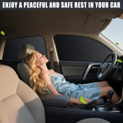 ZATOOTO Car Window Shades for Toyota RAV4 2019-2024, 4 Pcs Magnetic Car Window Covers - 100% Block Light Privacy Curtains, Side Window Sun Shade for Baby Breastfeeding, Sleeping, Camping - Image 8