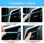 20 Pieces Car Air Conditioner Decoration Strip for Vent Outlet, Universal Waterproof Bendable Air Vent Outlet Trim Decoration, Suitable for Most Air Vent Outlet, Car Interior Accessories (Silver) - Image 5