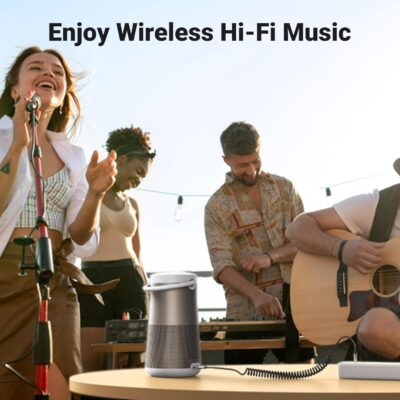 UGREEN Aux to Bluetooth 6.0 Adapter 3.5mm Bluetooth Receiver for Car USB 2.0 to 3.5mm Jack Kit with Built-in Microphone Aux Input for Hands-Free Calls Compatible with Car Speaker and Home Audio - Image 7