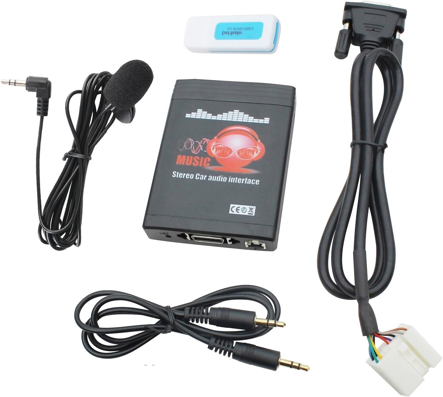 71mUioImO2L._AC_SL1500_.jpg Bluetooth Car Kit, 3 in 1 Car Audio Input Adapter with AUX USB Bluetooth for Honda Accord Civic CRV Odyssey Fit Pilot Element Ridgeline Acura MDX TSX CSX - Image 1