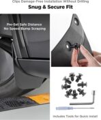 Tparts Mud Flaps Splash Guards for Tesla Model Y Juniper 2025-2026 (Premium/Performance), All-Weather Mud Guard Kits, Exterior Accessories Sediment Protection No Drilling Required Black (Set of 4) - Image 6