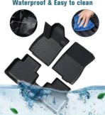 Car Floor Mats Replacement for Kia Rio Sedan & Hatchback 2018-2024 Protection Custom Fit All Weather Waterproof Carpets Durable Odorless Liners Front & Rear Full Set Accessories - Image 8