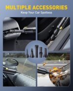 AUXITO Car Vacuum Portable Cordless 14000Pa Suction, Handheld Vacuum Blow & Suction 2 in 1, Small Vacuum Cleaner Hand Held Vacuum for Car, Home, Pet, Office, Ideal Gifts for Men & Women (Black) - Image 4