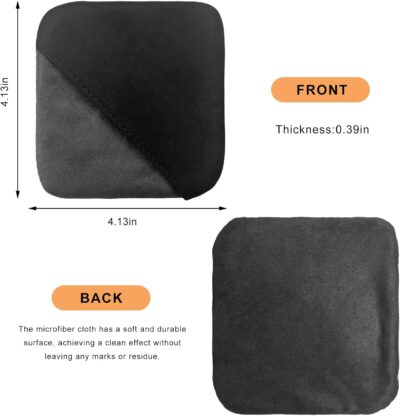 Car Screen Cleaner, Square Microfiber Cloth Non-Scratch Auto Touchscreen Cleaning Wipes, Foldable Touch Screen Pad Universal Cleaning Tool for Vehicle Dashboard Display (Square) - Image 2