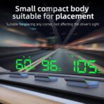 Heads up Display for Cars,Car HUD Head up Display W2S,Speedometer for Car,Digital Speedometer for Car Plug and Play,Speedometer with Overspeed Alarm,Automatic Brightness Adjustment,LED Large Font - Image 7