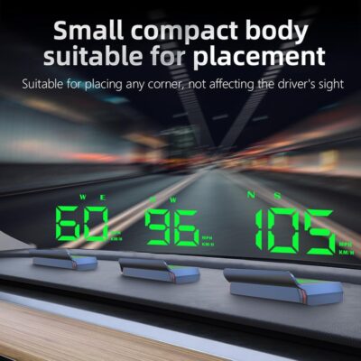 Heads up Display for Cars,Car HUD Head up Display W2S,Speedometer for Car,Digital Speedometer for Car Plug and Play,Speedometer with Overspeed Alarm,Automatic Brightness Adjustment,LED Large Font - Image 7