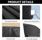 QUICTO Car Window Sun Shades, Universal Interior Accessories - Double-Sided Black (4pcs) - Image 3
