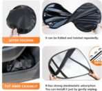 4PCS Car Window Shade, Automobile Sunshade, Car Sun Blocker, Static Suction car Window Sunshade, 99% Sun-Blocking Rate, Front and Rear Window sunshades - Image 3