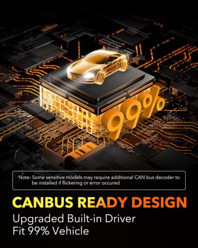 OXILAM 9006 LED Bulbs, 800% Brighter 30000LM, 6500K White HB4 CANBUS Ready LED Bulbs for Low Beam Replacement, Pack of 2 - Image 7