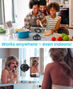 Magnetic Suction Cup Phone Mount for Magsafe, 360° Adjustable Magnetic Car Phone Holder, Pocket Size Foldable Car Mount, Cell Phone Holders for Your Car for iPhone 17 16 15 14 13 12 Series - Image 6