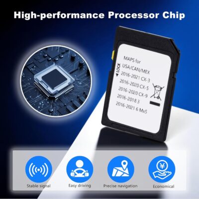 Navigation Car GPS SD Card Compatible with 2016-2018 Mazda 3, 2016-2020 CX-5/CX-9, 2016-2024 Mazda 6/CX-3/MX-5, GPS Map Card Sync Navigation System for USA/Canada/Mexico - Image 6