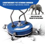 MEKOH Pressure Washer Surface Cleaner 20'', 4500PSI Power Washer Surface Cleaner Attachment with Wheels, Pressure Washer Accessory for Driveway Sidewalk Curb Deck Patio Cleaning, 3/8'' Quick-Connect - Image 4