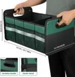 Car Trunk Organizer, Car Storage Organizer, Collapsible Multi Compartment for Car, Suv, Sedan, Truck, 100L, Extra Larger (Green, 50L) - Image 7