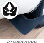 4pcs Car Tire Mud Flaps Splash Guards Set Rear Mudguard for 2003 Compact Sedan Soft Rubber Wheel Mud Protector Automotive Exterior Accessories - Image 6