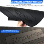 KEYOOG 4 Pcs Standard Size Universal Automobile Mud Flap, Splash Guard, Fit for Sedan, SUVs, MPV (Not Fits to Full-Size SUVs), Soft Mud Guard of Sediment Resistant, Size 17.1 in/9.06 in/0.2 in (Sports - Image 5