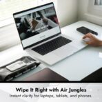 Air Jungles Electronic Wipes Screen Cleaner 70 Count, No Cloth Needed, Extra Large 8"x10" Tech Cleaning Wipes for LED Screen, TVs, Cars, Computer,Tablets, Phones, Laptops, VR, Monitors - Image 6