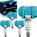 Pre-Programed Tire Pressure Sensor Fit for:-Toyota Tacoma 2005-2015 Tundra 2005-2006 Camry for:-RAV4 Corolla Prius 4Runner for:-Lexus IS250 ES350 GX460 for:-Scion 315MHz 4260706011 TPMS (4)