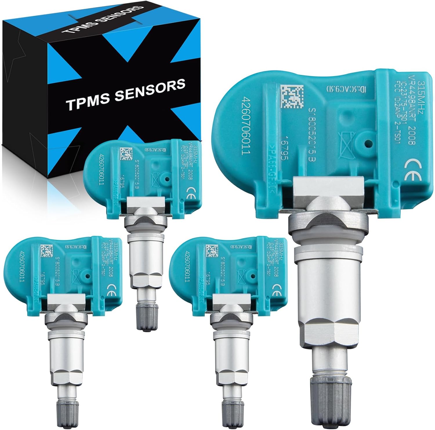 71n2zz4BA6L._AC_SL1500_.jpg Pre-Programed Tire Pressure Sensor Fit for:-Toyota Tacoma 2005-2015 Tundra 2005-2006 Camry for:-RAV4 Corolla Prius 4Runner for:-Lexus IS250 ES350 GX460 for:-Scion 315MHz 4260706011 TPMS (4) - Image 1