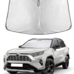 EcoNour Windshield Sunshade Compatible for Toyota RAV4 2019-2024 2025,2026 LE, XLE, Premium, XSE, Limited, SE, TRD Off-Road, Sun Visor for Front Window Sun Shade Cover, UV Protector, Car Accessories