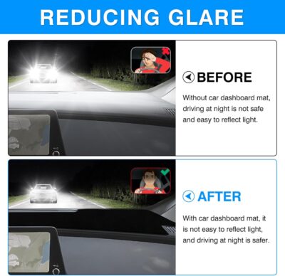 Autorder Dashboard Cover Mat for 2023-2025 2026 Toyota Prius Accessories Dash Cover Upgrade Velvet Dash Mat Sunshade Glare UV Rays Protector - Image 4