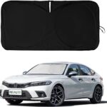 INSAUTO Windshield Sun Shades Compatible with Honda Civic Accord, Front Window Sunshade for Windshield Cover Foldable Sun Visor Protector 210T Reflective Cool Car Accessories (61" X 34.6")
