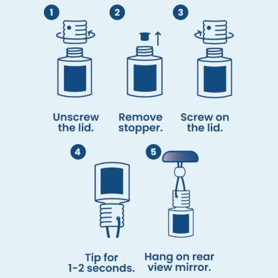 C&E Craft Co Hanging Car Air Freshener Diffuser 2 Pack, Long Lasting Fragrance Oil Car Freshener, Glass Bottle Auto Air Freshener, Made in USA (Pistachio & Salted Caramel) - Image 4