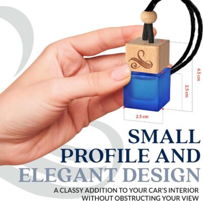 Solvère Car Air Freshener for Men | Perfume Style Freshener with Solvère Fragrance | Strong Freshener with Odour Eliminating Technology with Vent Clip | Car Air Freshener by Perfa - Image 5