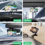 Phone Mount for Car Dashboard, 360 Degree Rotation Universal Cell Phone Holder for Car Clip Mount Stand Suitable for 4 to 7" Smartphones (Standard Black) - Image 6