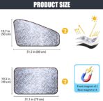 ZATOOTO Side Window Sun Shade - 4 Pack Car Window Covers 99% UV Light Block Car Curtains Magnetic Side Window Sun Shade Keeps Cooler for Breastfeeding, Taking a nap, Changing Clothes, Camping - Image 2