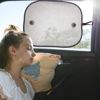 Car Mesh Sunshade 2pcs Set 48x38cm Nylon Mesh Side Window Sun Shade UV Protection for Vehicles Automotive Window Blinds Summer Heat Shield - Image 5