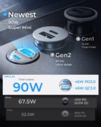 MRGLAS 90W Fast iPhone 17/16 Car Charger, USB C Car Charger with Type C Cable, PD45W & QC45W, Flush Fit, All Metal, Cigarette Lighter RV Power Adapter for iPhone 17 16 Samsung S26 S25 Ultra Pixel 10 - Image 2