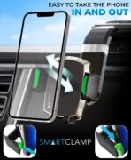 Bestrix SmartClamp Car Phone Mount | Dashboard Cell Phone Car Phone Holder Compatible with iPhone 13 12 11 Pro, Xr, Xs, XS MAX,XR,X, Galaxy S20 Note 20 Ultra & All Smartphones - Image 2