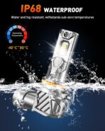 FORENNER 9005 9006 Light Bulbs Combo, 900% Ultra Brightness, Real 1:1 Mini Halogen Size, HB3 HB4 Fog Light 6500K Cool White, 50000Hrs Long Service Life, Plug and Play, lP68, Pack of 4. - Image 7