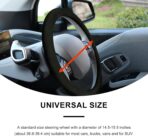 Heated Steering Wheel Cover,15" 12V Steering Wheel Warmer Heated Steering Wheel Protector Cover for Winter Universal,Suitable for Standard Size Cars, Trucks, Vans, SUV1 - Image 7